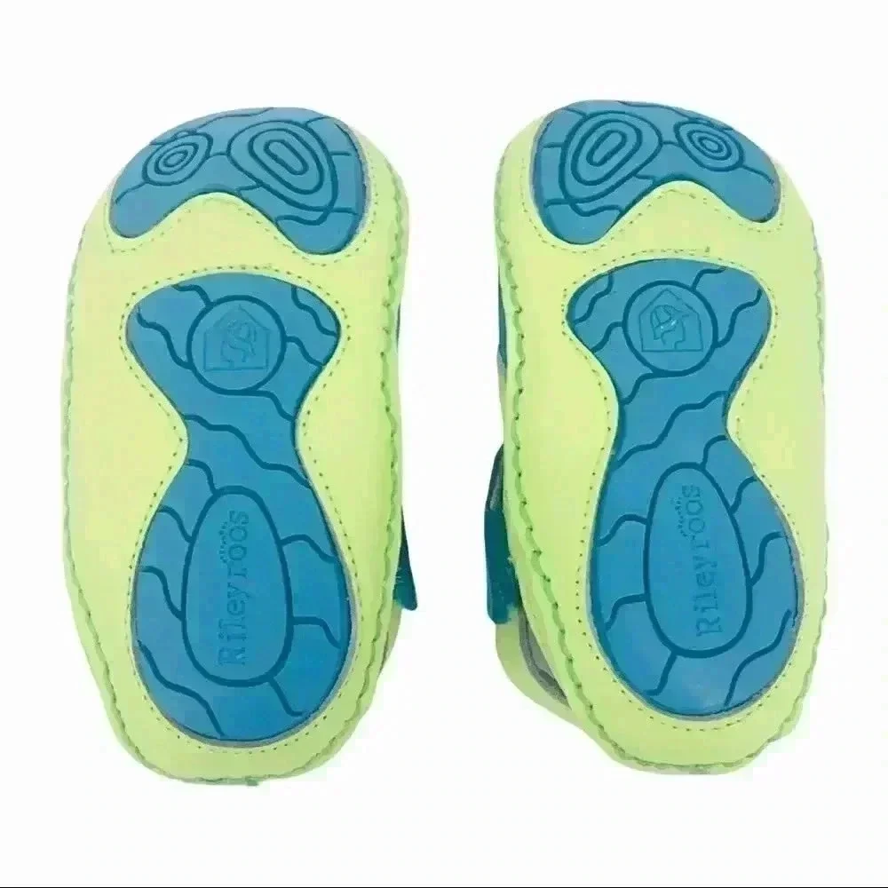 Rileyroos Allyson Easy Walker Flats Kiwi Size 18‑24M Leather NIB Toddler